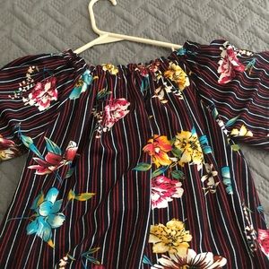 Colorful black shirt